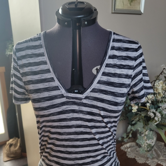 William Rast Striped Tee Dress Size M - Picture 2 of 7